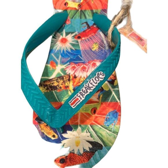 #138 FREAK FLOPS Tropical Flip Flops - Picture 3 of 7